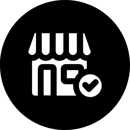 This is an icon of an online store.