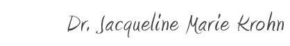 Dr. Jacqueline Krohn Logo