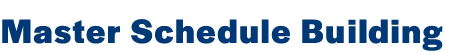 Master Schedule Building